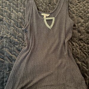 Juicy Couture Textured Black Tank Top